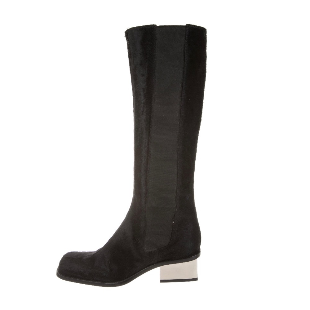 Authentic Black Pony Hair Dolce and Gabbana Boots